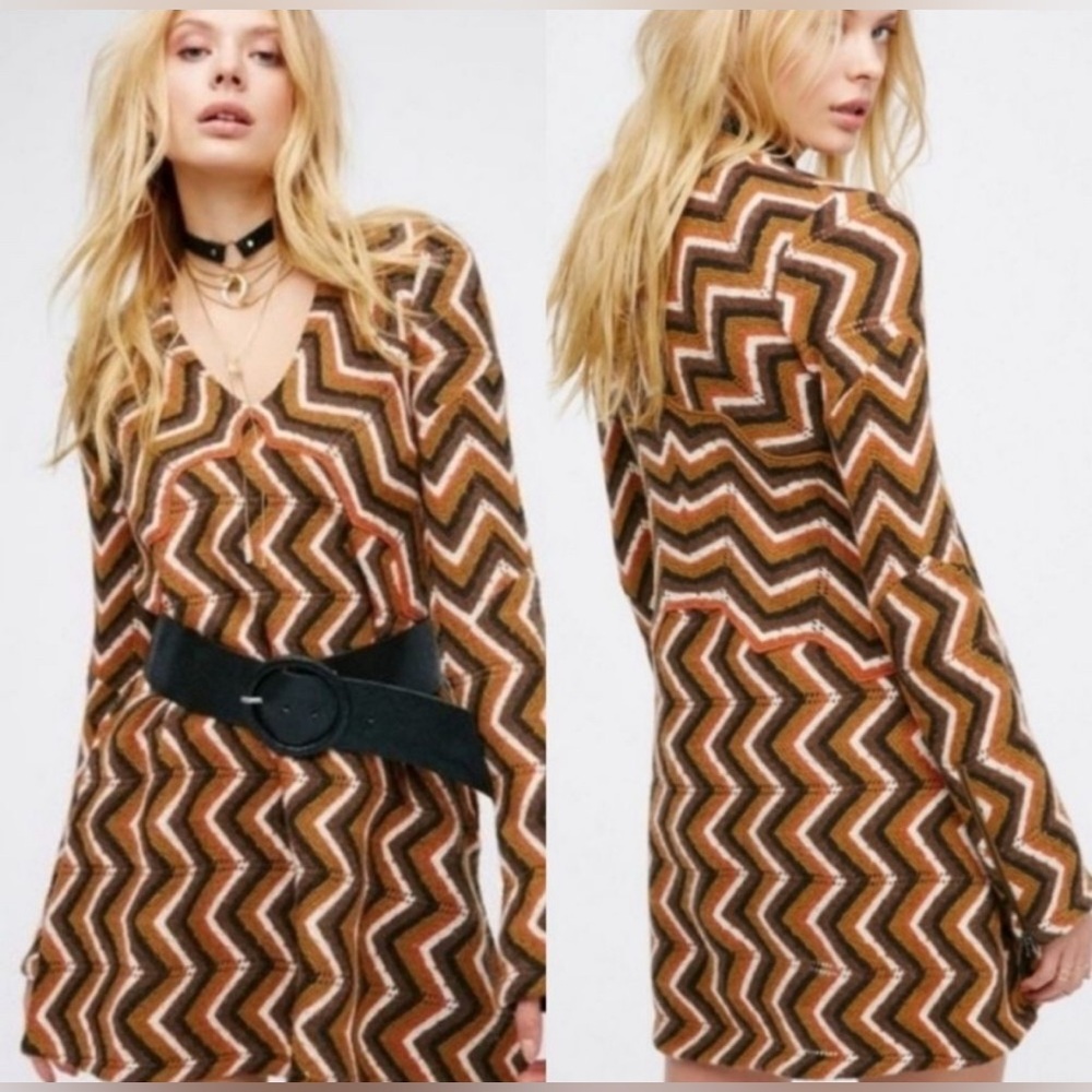 Boho Free People knit dress